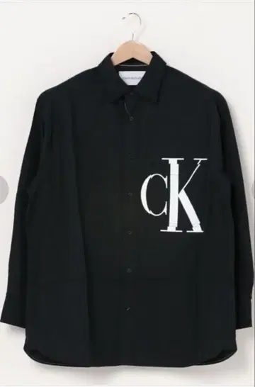Calvin Klein Jeans 오버사이즈 셔츠 블랙