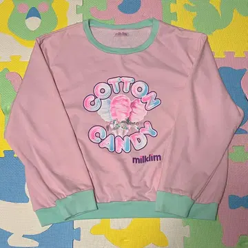 미사용 새상품 초레어 milklim cotton candy 맨투맨