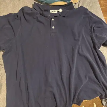 KING SIZE 네이비 피케 셔츠 4XL