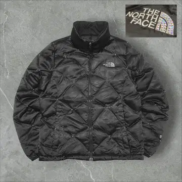 THE NORTH FACE 블랙 다운 자켓 오로라 큐빅