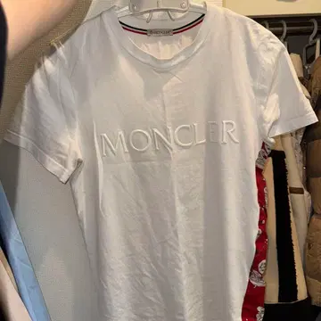 MONCLER 화이트 T셔츠