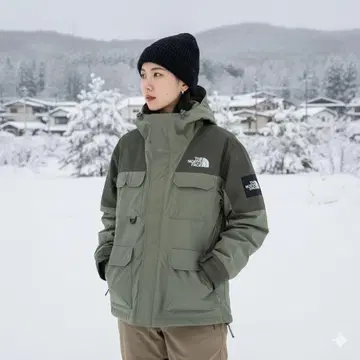 새상품 [ THE NORTH FACE ] 투톤 카키 JACKET