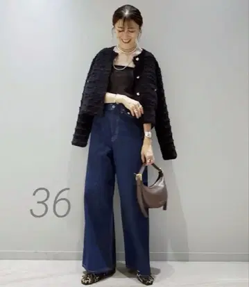 SLOBE IENA*LE DENIM 배기 팬츠 36
