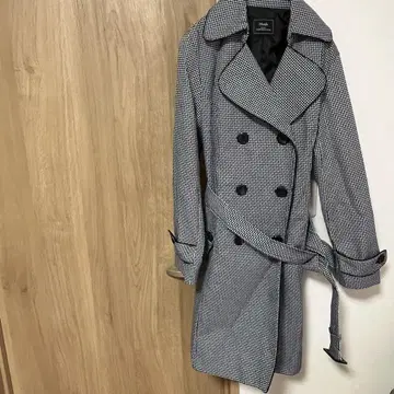 Motifs 체크 무늬 트렌치코트