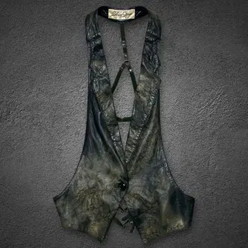 SHARE SPIRIT back harness leather vest