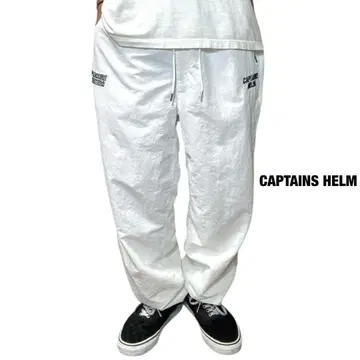 24AW CAPTAINS HELM 나일론 테크 팬츠 화이트 XL