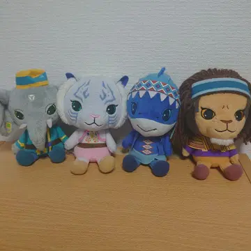 쥬오우쟈 봉제 인형 4개 세트