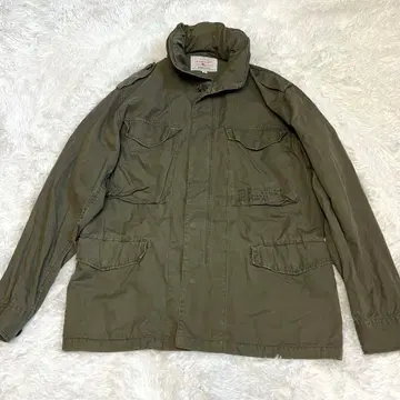 AVILEX 밀리터리 자켓 XL 후드 얇은 소재 점퍼