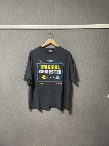 구제 의류 팩맨 T셔츠 네이비