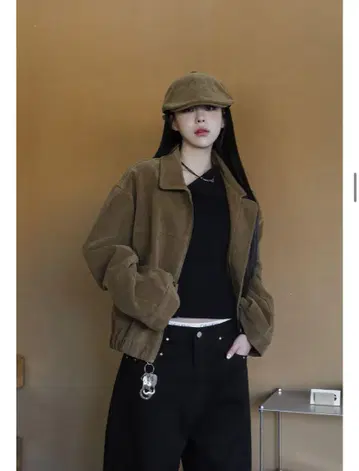 브라운 자켓