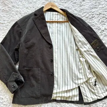 새상품급 에고 트리핑 테일러드 자켓 코듀로이 카키 48