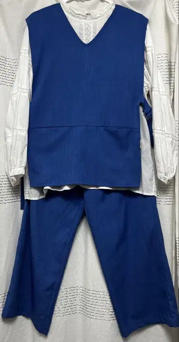 [ BOUTIQUE AGATHA ] 셋업 ( 베스트 팬츠 ) 코발트 블루