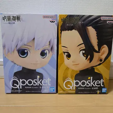 주술회전 Qposket 피규어 2체 세트 고죠 사토루 게토 스구루