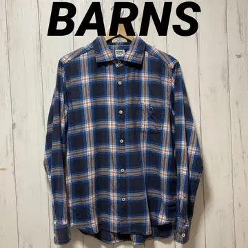 BARNS 반스 아웃피터스 긴팔 체크 셔츠 L 사이즈