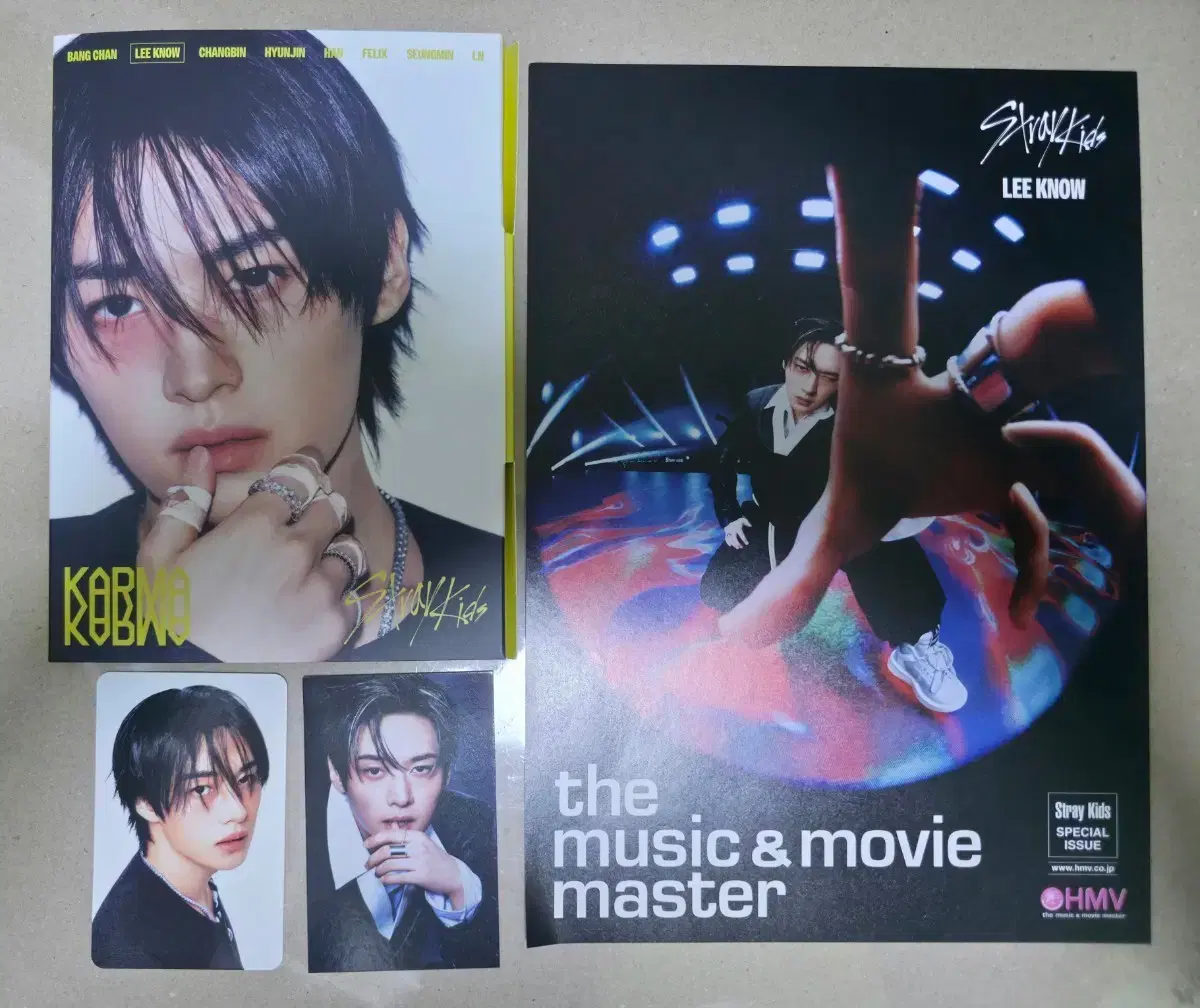 Stray Kids Lee Know Karma Accordion Unsealed Album + Poca + HMV Poster