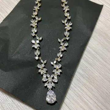 Brideme 크리스탈 목걸이 브라이덜 목걸이 브라이덜 액세서리
