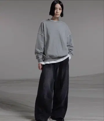 SINSS 그레이 맨투맨 M