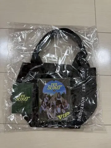 IVE SCOUT VIP 특전 카드 포함 토트백