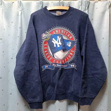 MLB 뉴욕 양키스 맨투맨 L 네이비 90s