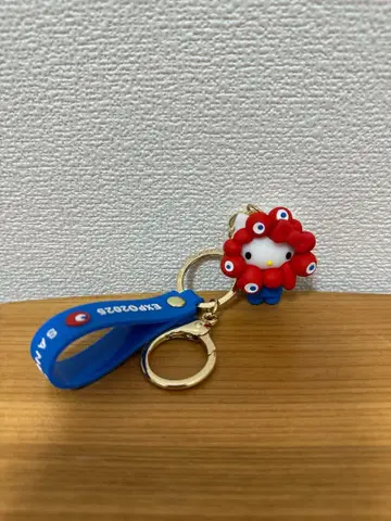 미야쿠미야쿠 키티 산리오 빨간색 키링 간사이 만박 오사카 만박 만박