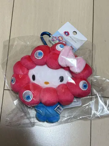 오사카 만박 산리오  봉제 인형 카라비너 부착 마스코트 키티
