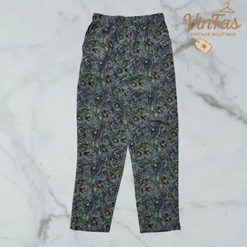 꽃무늬 여성용 슬랙스 팬츠 90svintage 롱 바지