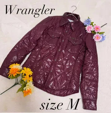 [ 랭글러 ] Wrangler 퀼팅 자켓 M 와인 레드 미사용품