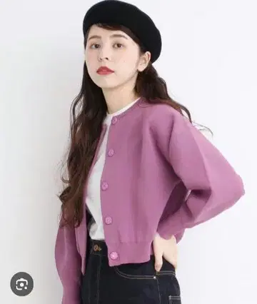 Dot & Stripes CHILD WOMAN 가디건 핑크