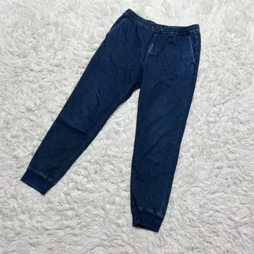 [ c6254 ] GU 데님 청바지 허리밴딩 다크 블루