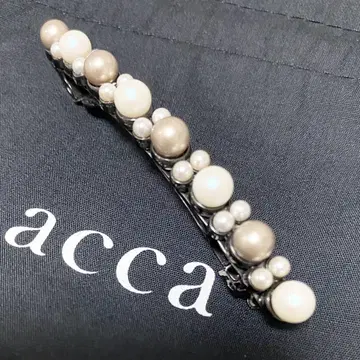 무료배송 acca 머리핀 펄 블랙 거의 미사용