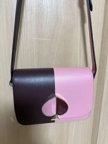 케이트 스페이드 바이컬러 숄더백 핑크 브라운