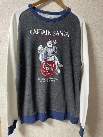 캡틴 산타 트레이닝복 맨투맨 XL 사이즈 일본제 중고