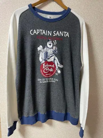 캡틴 산타 트레이닝복 맨투맨 XL 사이즈 일본제 중고
