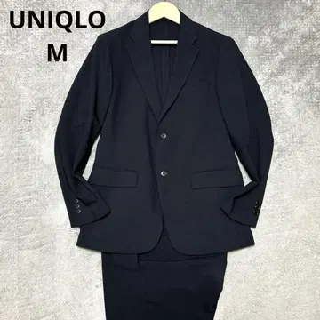 UNIQLO 유니클로 블랙 남성용 비즈니스 정장 싱글 버튼 사이즈 M