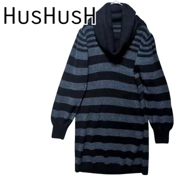 양품 HusHusH 하쉬아쉬 터틀 튜닉 원피스 size2