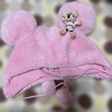 미키 귀 달린 핑크 모자, 미니 봉제 인형 포함