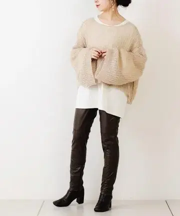 ZARA 에코 가죽 스키니 팬츠 블랙 S