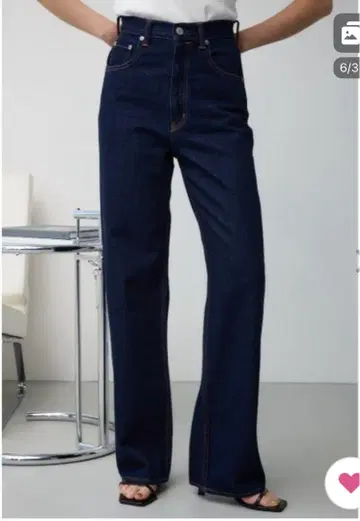 AZUL DENIM 하이웨스트 와이드 데님