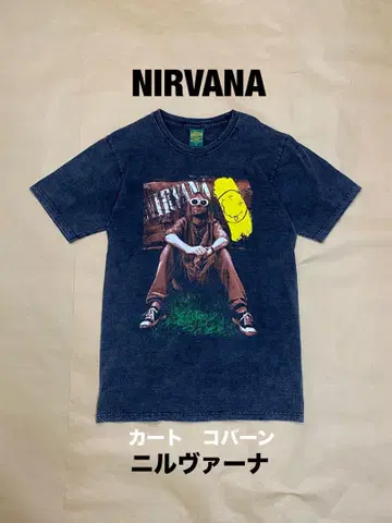 NIRVANA 티셔츠 다크 그레이 너바나 커트 코베인 사이즈 L