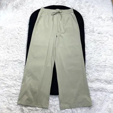 미사용급 Andar Airst 와이드 팬츠 무드 베이지 L 사이즈