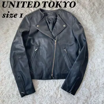 [새상품급] UNITED TOKYO 더블 라이더 자켓 양가죽