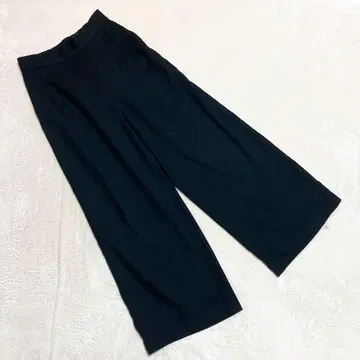 뷰티 앤 유스 * 삭소니 턱 와이드 팬츠 (L) 블랙