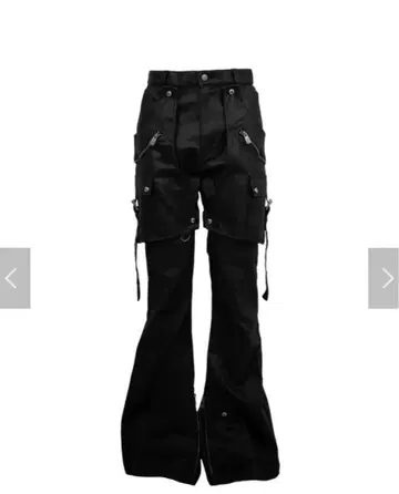SIDE BELT DOCKING FLARE PANTS