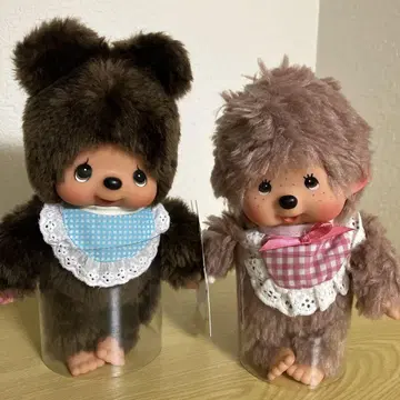 복슬복슬 스위트 브라운 몽치치 핑크 & 곰 S 사이즈 봉제 인형