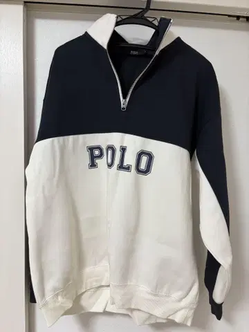 POLO 집업 맨투맨 네이비/화이트