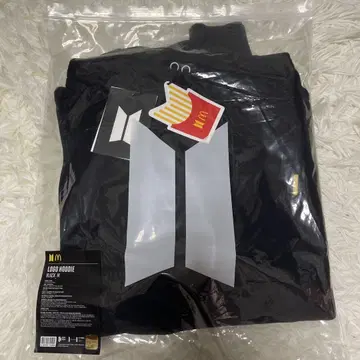 BTS x 맥도날드 LOGO HOODIE 블랙 M size