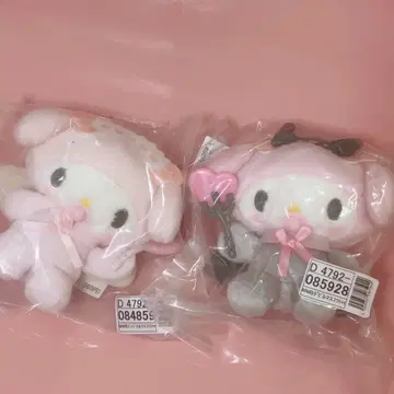 [ 미사용 새상품 ] 마이멜로 마이멜로디 천사 악마 마스코트 2점 세트