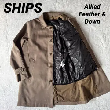 정가 10만 미사용 SHIPS 스텐카라 코트 다운 라이너 포함 베이지