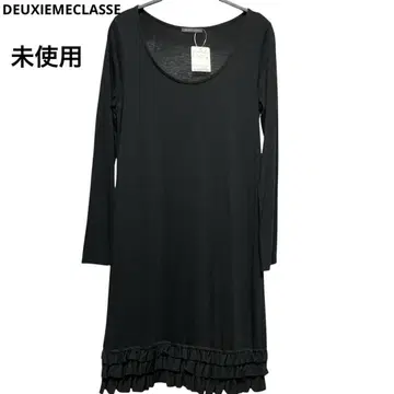 미사용 DEUXIEMECLASSE 티어드 프릴 니트 원피스