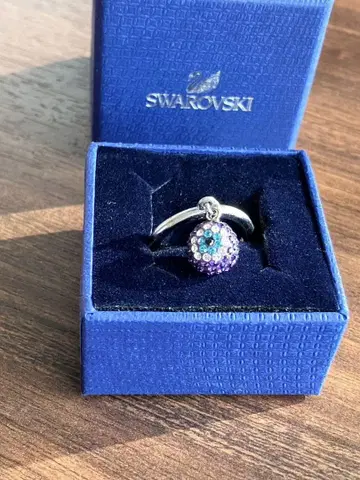 SWAROVSKI 스와로브스키 반지 58 [ 17호 ] 파베 볼